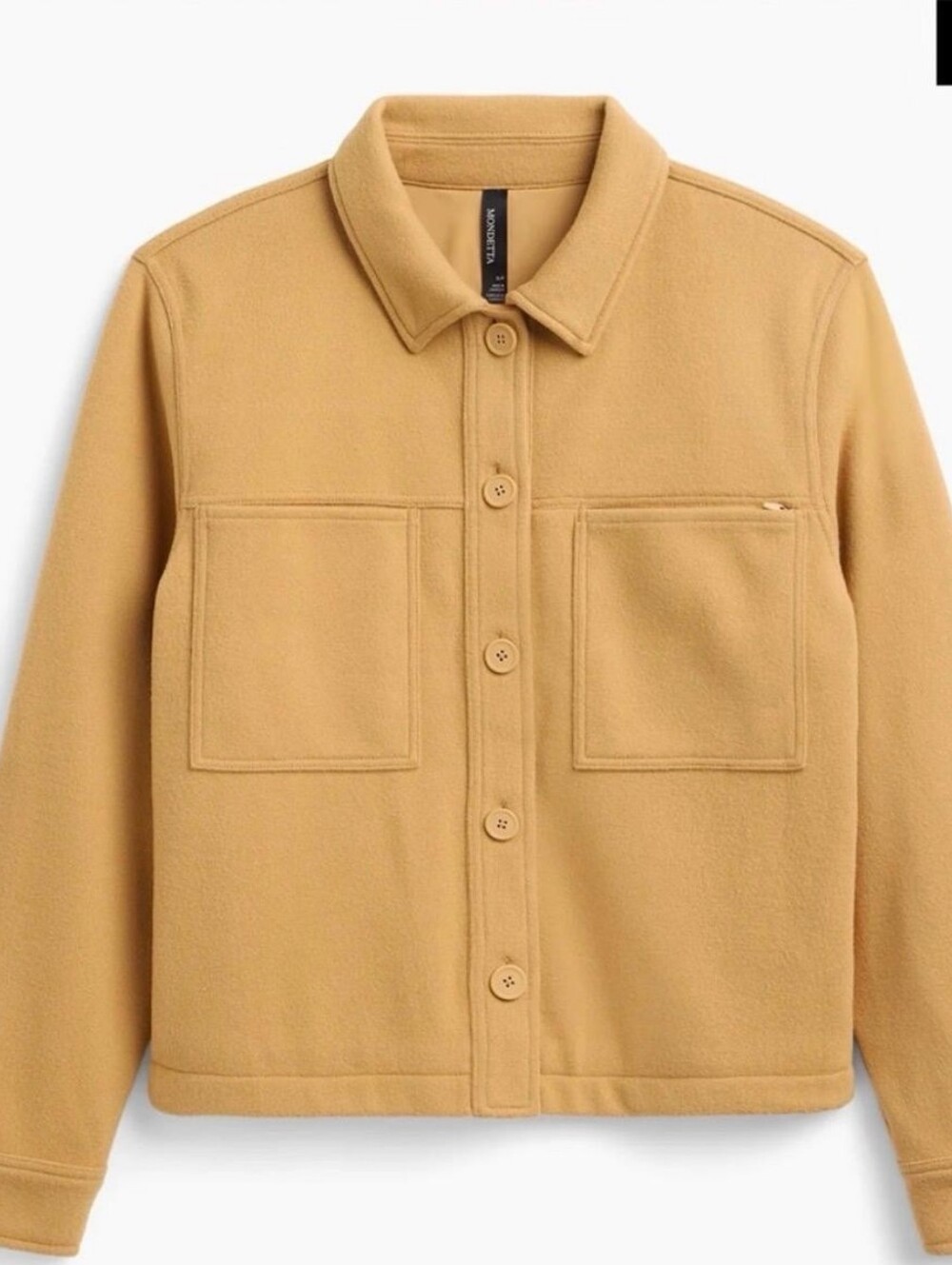 Button Front Cropped Jacket - Picture 2 of 3